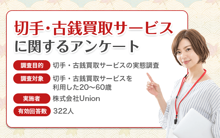 切手・古銭買取サービスに関するアンケート